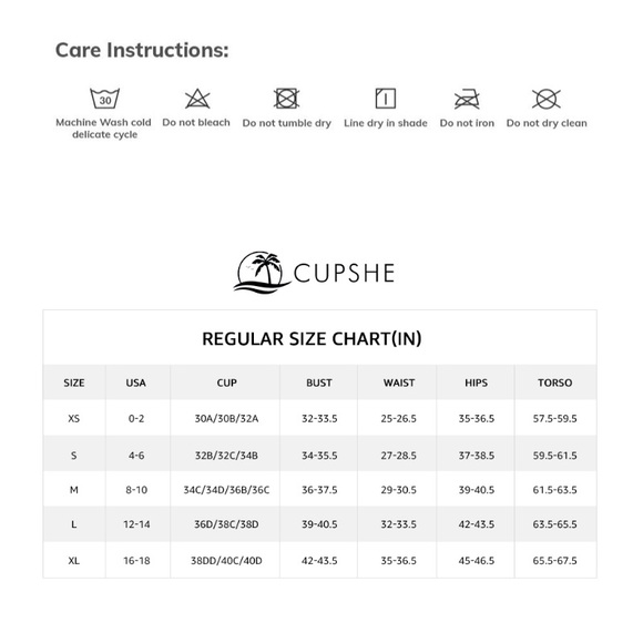 CUPSHE Women's One Piece Swimsuit - Picture 10 of 10